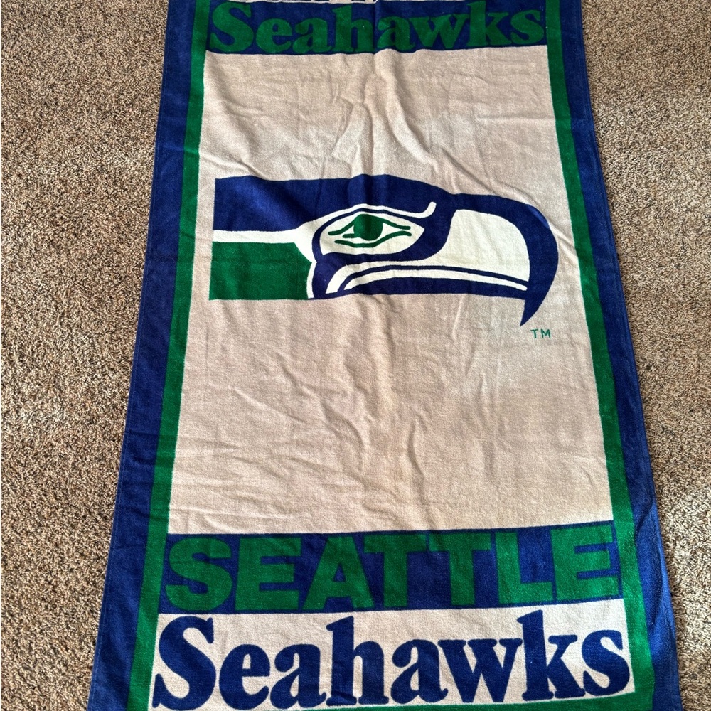 Vintage Seahawks Beach Towel